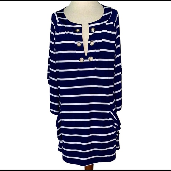 beach break Tops - Beach Break Large Swimsuit Cover or dress navy